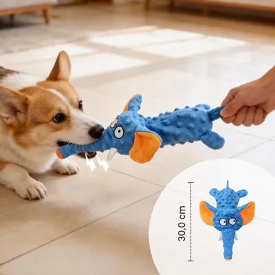 Yiankon Hundespielzeug Elefanten keine Füllung quietschendes Yiankon Hundespielzeug Elefanten keine Füllung quietschendes