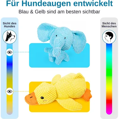 Yiankon Jouets Chien Peluche Canard Éléphant Couineur Yiankon Jouets Chien Peluche Canard Éléphant Couineur