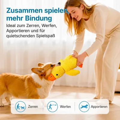 Yiankon Jouets Chien Peluche Canard Éléphant Couineur Yiankon Jouets Chien Peluche Canard Éléphant Couineur