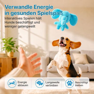 Yiankon Jouets Chien Peluche Canard Éléphant Couineur