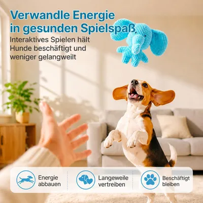 Yiankon Jouets Chien Peluche Canard Éléphant Couineur