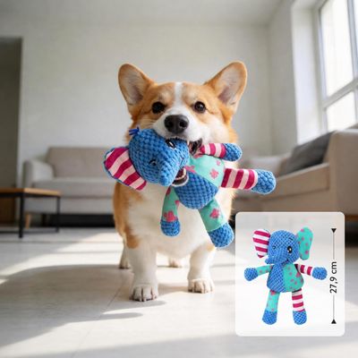 Yiankon Hundespielzeug Set Hund und Elefant