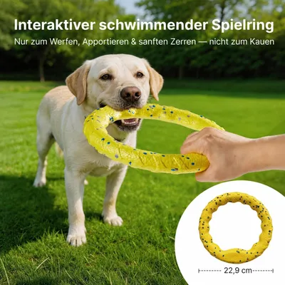 Yiankon Hunde ETPU Wurfscheibe 20 cm und Zerrring 23 cm  Schwimmendes