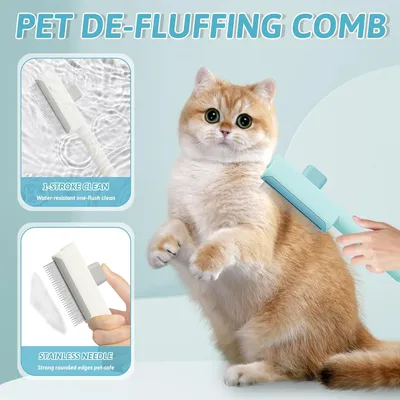 Yiankon Brosse auto-nettoyante pour chien bouton éjection Yiankon Brosse auto-nettoyante pour chien bouton éjection