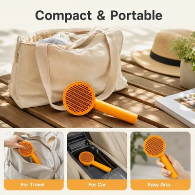 Fukumaru Brosse slicker auto-nettoyante chien et chat