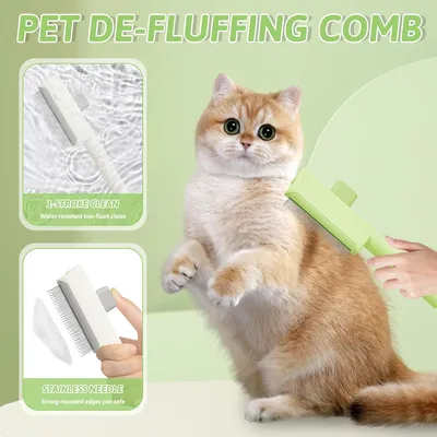 Yiankon Brosse chien auto-nettoyante sous-poil et chat