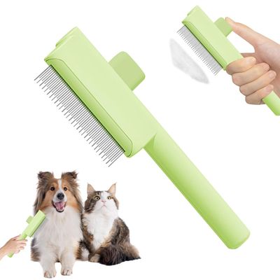 Yiankon Brosse chien auto-nettoyante sous-poil et chat