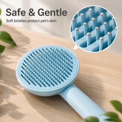 Fukumaru Brosse slicker peau sensible pour chien et chat