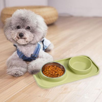 Yiankon chat chien bol animaux domestiques anti-fuite antidérapant