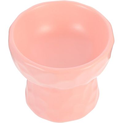 Yiankon animaux surélevé bol alimentaire céramique 250ml rose