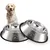 Yiankon Gamelles chien acier inoxydable avec base en caoutchouc Yiankon Gamelles chien acier inoxydable avec base en caoutchouc