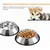 Yiankon Gamelles chien acier inoxydable avec base en caoutchouc