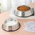 Yiankon Gamelles chien acier inoxydable avec base en caoutchouc