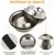 Yiankon Gamelles chien acier inoxydable avec base en caoutchouc