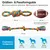 Yiankon Hundespielzeug 2er Set Regenbogen-Seilspielzeuge