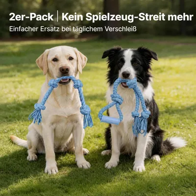 Yiankon Jouets pour Chien Corde Denim Résistante