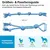 Yiankon Hundespielzeug 2er Set blaues Denim-Seilspielzeug Yiankon Hundespielzeug 2er Set blaues Denim-Seilspielzeug
