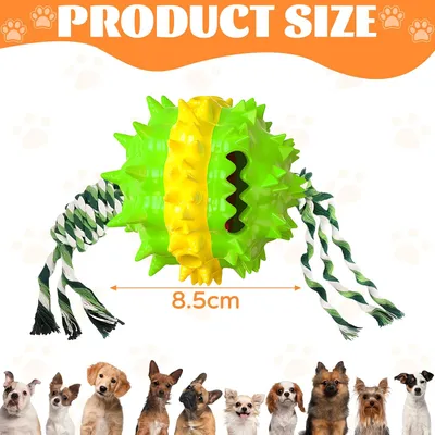 Fukumaru Balle interactive chien avec friandises TPR durable