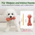 Yiankon Kauspielzeug Hund 15 cm Naturgummi Knochen