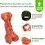 Yiankon Kauspielzeug Hund 15 cm Naturgummi Knochen