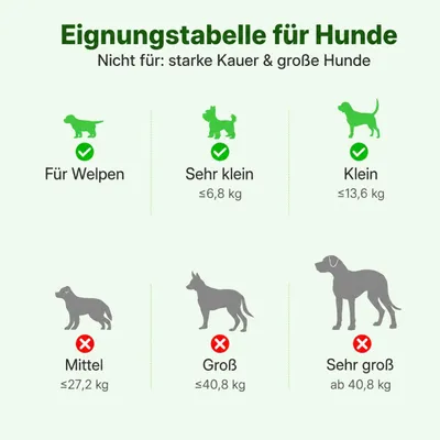 Yiankon Kauspielzeug Hund 15 cm Naturgummi Knochen