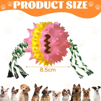 Fukumaru Balle interactive chien avec friandises TPR durable
