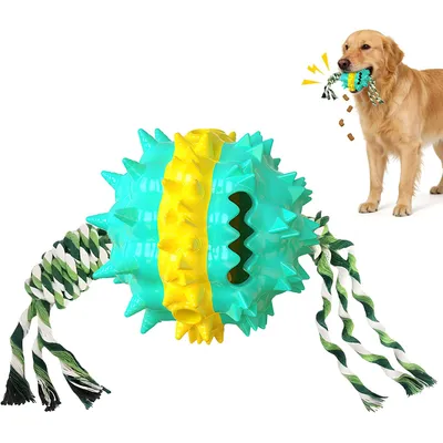 Fukumaru Balle interactive chien avec friandises TPR durable Fukumaru Balle interactive chien avec friandises TPR durable