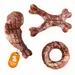 Yiankon Kauspielzeug Hund, 3er Set Nylon-Knochen mit Bacongeschmack