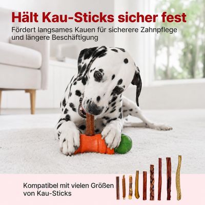 Yiankon Karotten-Kauspielzeug aus Nylon und Kaffeeholz