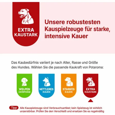 Yiankon Kauspielzeug für mittelgroße und große Hunde Nylon