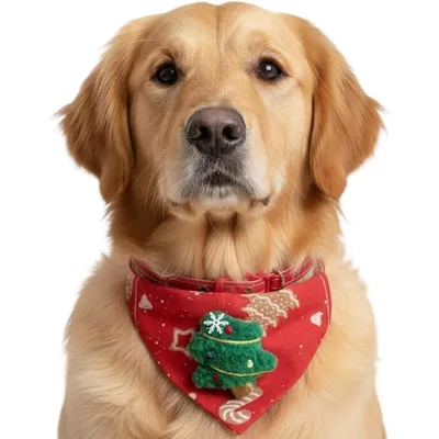 Fukumaru Weihnachts-Bandana für Katzen und Hunde, Tannenbaum Fukumaru Weihnachts-Bandana für Katzen und Hunde, Tannenbaum
