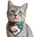 Fukumaru Weihnachts-Bandana für Katzen und Hunde, Schneemann