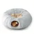 Fukumaru Lit chat donut peluche avec tunnel et pompon Fukumaru Lit chat donut peluche avec tunnel et pompon