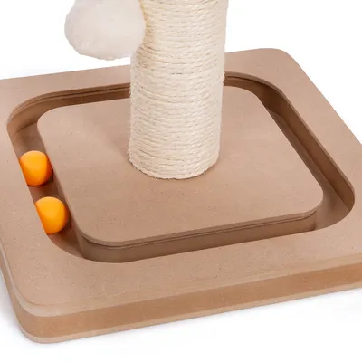 Canadian Cat Company Kratzstamm CHARLY Kratzsäule mit Spielschiene Canadian Cat Company Kratzstamm CHARLY Kratzsäule mit Spielschiene