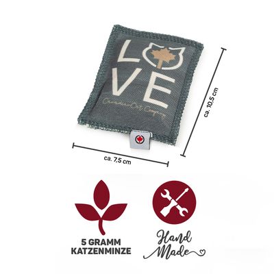 Canadian Cat Company Katzenkissen LOVE mit Katzenminze