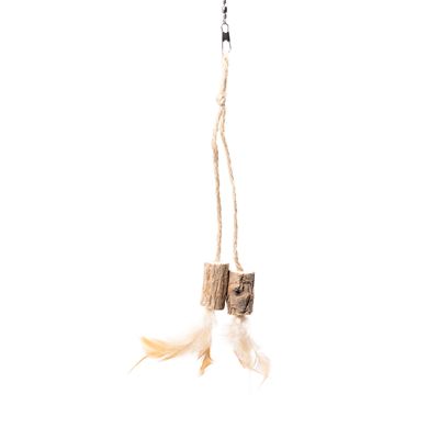 Canadian Cat Company Matatabi Doppel-Stick mit Federn & Kordel