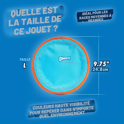 Chuckit! CHUCKIT Paraflight — Jouet pour Chien L Chuckit! CHUCKIT Paraflight — Jouet pour Chien L