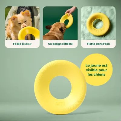 Earth Rated Flying Disc - Disque volant flottant pour chien et chiot