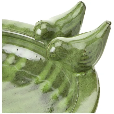 Esschert Design FB489 Bain d'oiseau Rond en céramique