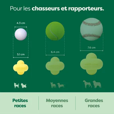 Earth Rated - Balle en caoutchouc à rapporter pour chiens et chiots