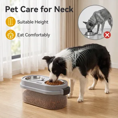 Nobleza 2 IN 1 Comedero Perro Elevado con Almacenamiento Hermético Nobleza 2 IN 1 Comedero Perro Elevado con Almacenamiento Hermético
