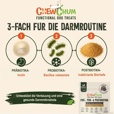 CHEWCHUM Hundesnacks Digestive Support