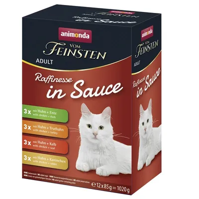 Animonda Cat vom Feinsten Raffinesse in Sauce Adult Mixpack Animonda Cat vom Feinsten Raffinesse in Sauce Adult Mixpack