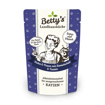 Betty´s Landhausküche Katze mit Borretschöl 12x100gP Betty´s Landhausküche Katze mit Borretschöl 12x100gP