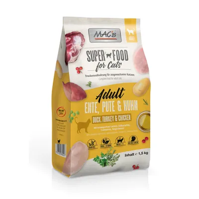 MAC's CAT Trockenfutter Adult - Ente, Pute & Huhn