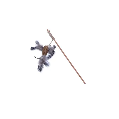 Quapas Cat Toy Fishing Rod Bird Quapas Cat Toy Fishing Rod Bird