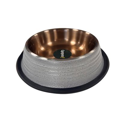 Quapas Dog Bowl non-skid Light Grey