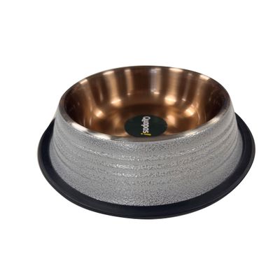 Quapas Dog Bowl non-skid Light Grey