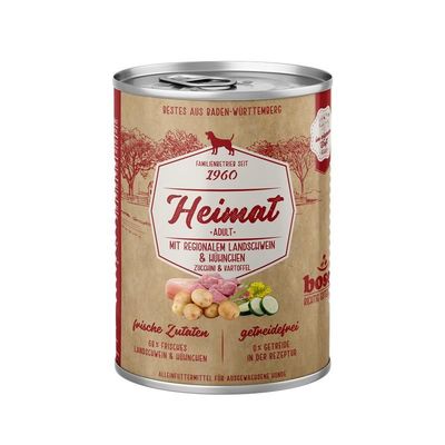 Sanabelle Bosch Dog HEIMAT Nassfutter Adult 12x400g
