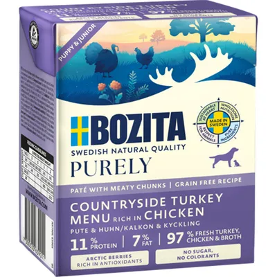 Bozita Dog Purely Puppy & Junior Paté mit Pute & Huhn Bozita Dog Purely Puppy & Junior Paté mit Pute & Huhn
